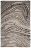 Atha Abstract Rug in Pumice Stone & Tan