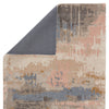 Benna Handmade Abstract Blush & Light Blue Area Rug