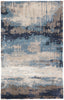 Benna Handmade Abstract Blue & Gray Area Rug