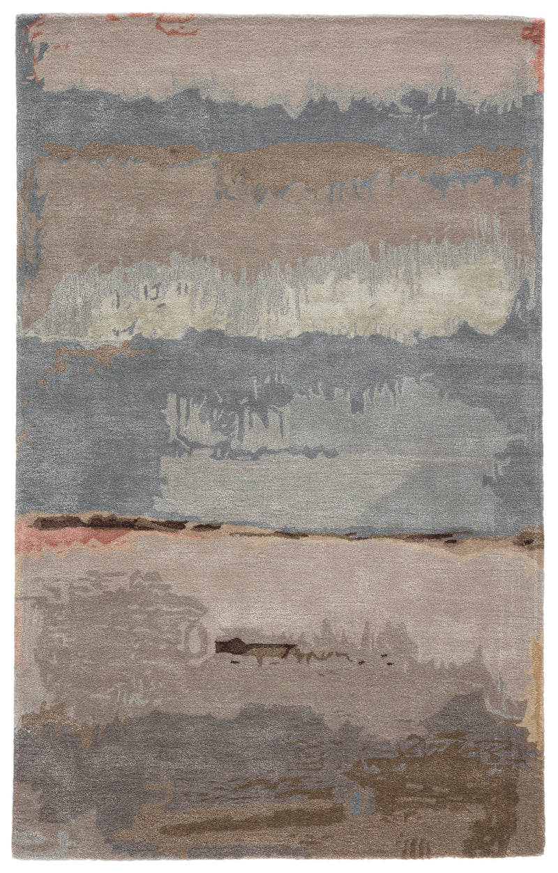 Juna Handmade Abstract Gray/ Blush Rug by Jaipur Living