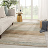 Mondrian Handmade Abstract Tan/ Light Gray Rug by Jaipur Living