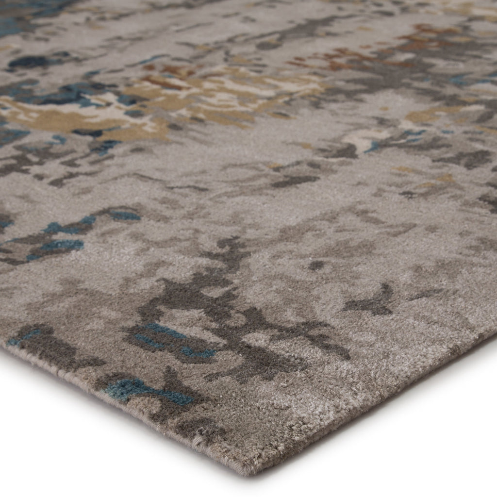 Segall Handmade Abstract Dark Blue/ Gray Rug by Jaipur Living