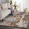 Matcha Handmade Abstract Tan/ Gray Rug by Jaipur Living