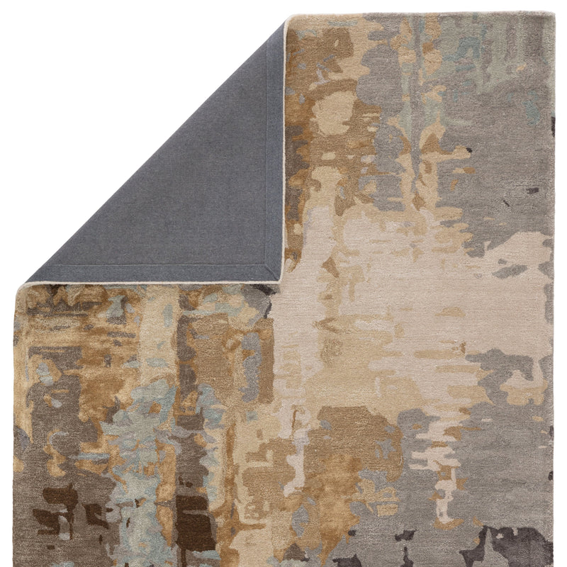 Matcha Handmade Abstract Gray/ Gold Rug by Jaipur Living