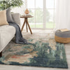 Luella Handmade Abstract Teal/ Gray Rug by Jaipur Living