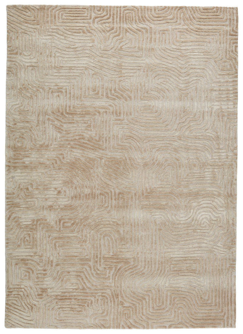 Genesis Impress Hand Tufted Beige Rug 1