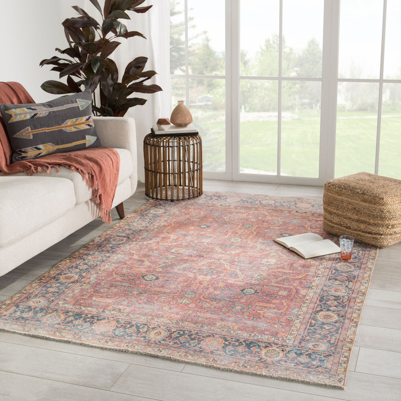 Avonlea Oriental Blue & Orange Area Rug