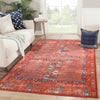 Montreal Hand-Knotted Tribal Red & Blue Area Rug