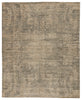 Lizea Handmade Abstract Gray & Beige Rug