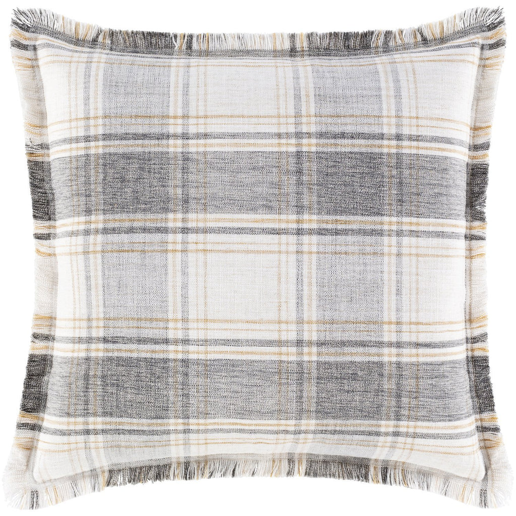 Glenwood GNW-001 Woven Pillow in Cream & Charcoal by Surya