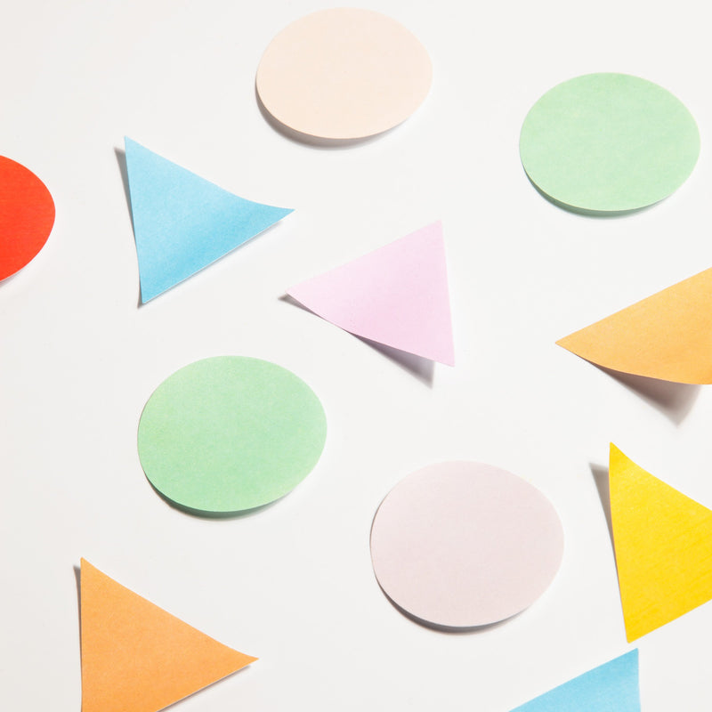 Geometric Sticky Notes in Cool