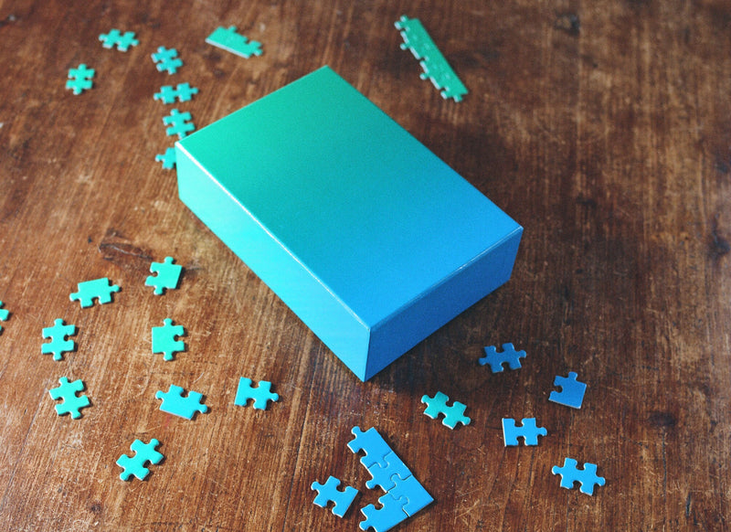 Gradient Puzzle in Blue & Green design by Areaware