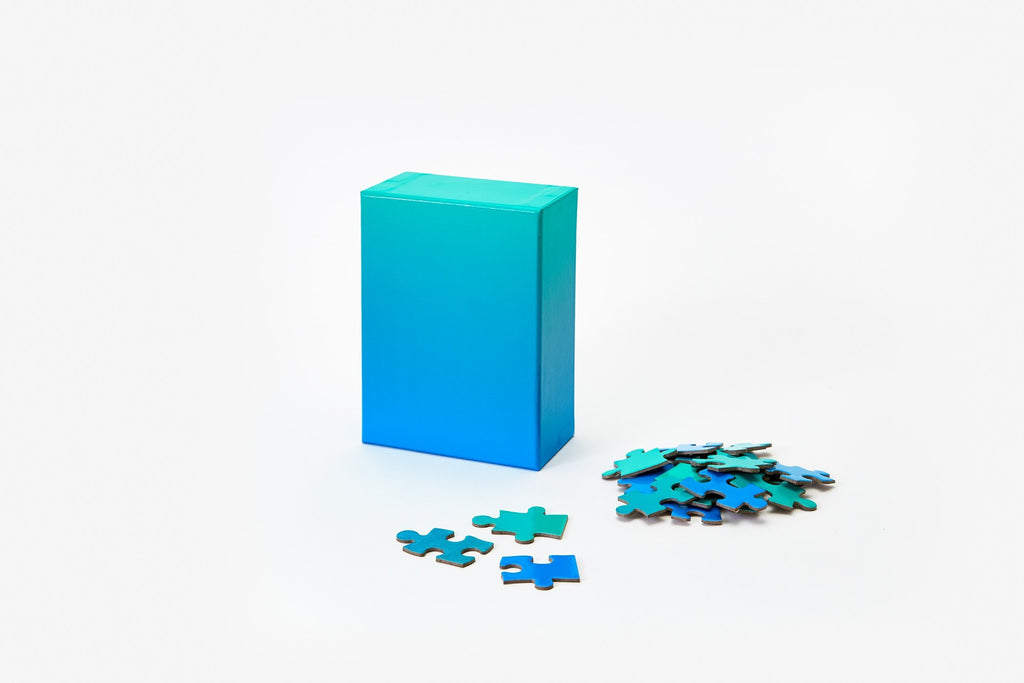 Gradient Puzzle Small in Blue & Green design by Areaware