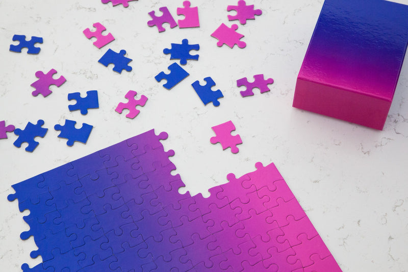 Gradient Puzzle Small in Pink & Blue design by Areaware