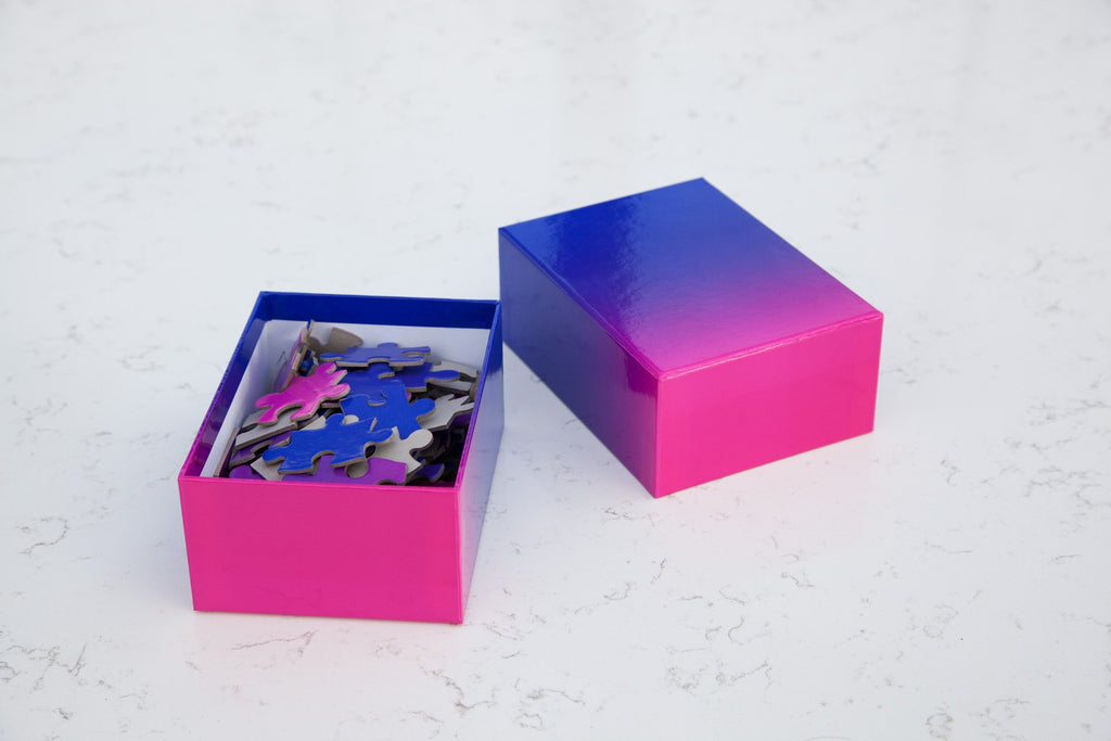 Gradient Puzzle Small in Pink & Blue design by Areaware