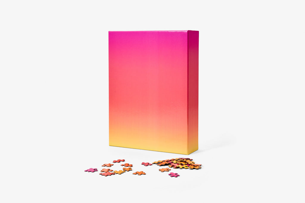 Gradient Puzzle Large in Pink, Orange, & Yellow design by Areaware