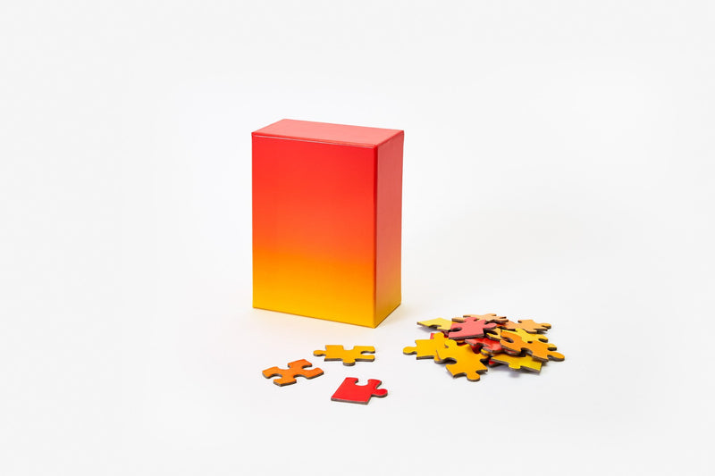 Gradient Puzzle Small in Red & Yellow design by Areaware