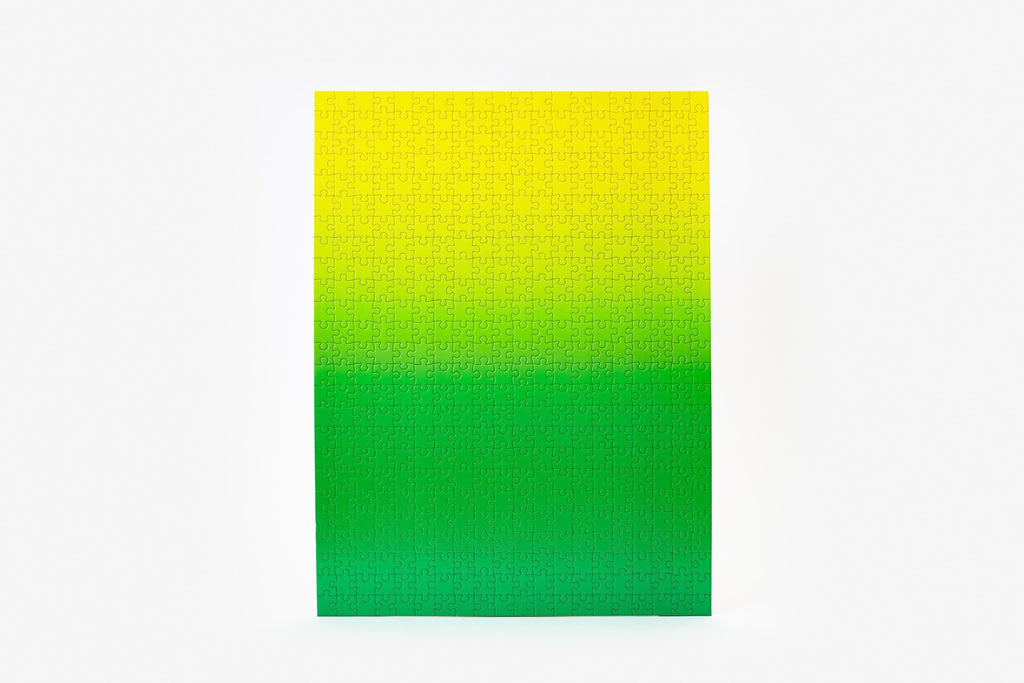 Gradient Puzzle in Yellow & Green design by Areaware