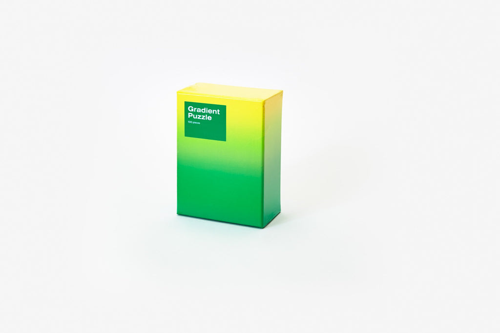 Gradient Puzzle Small in Green & Yellow design by Areaware