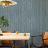 Grasscloth Removable Wallpaper in Chambray