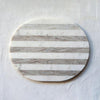 Grey & White Stripe Marble Cutting/Cheese Board