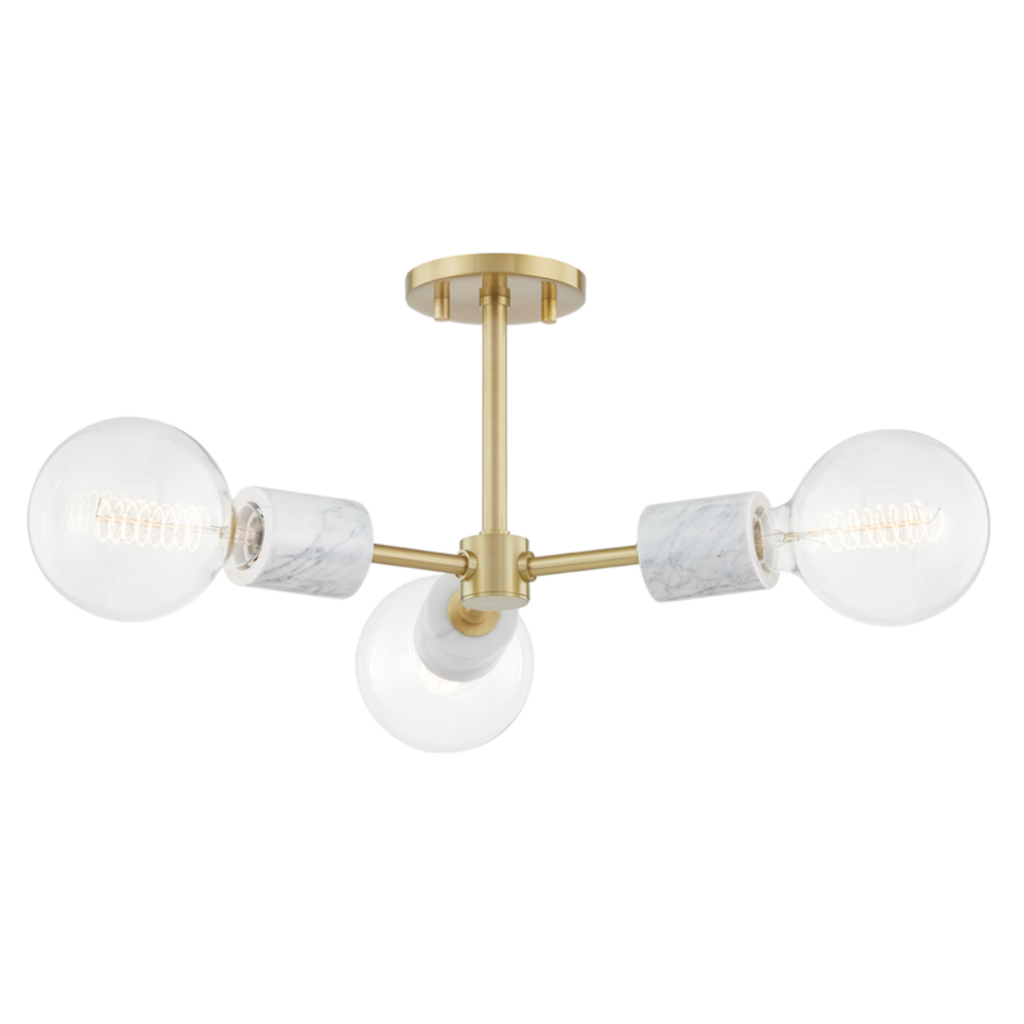 Asime 3 Light Semi Flush