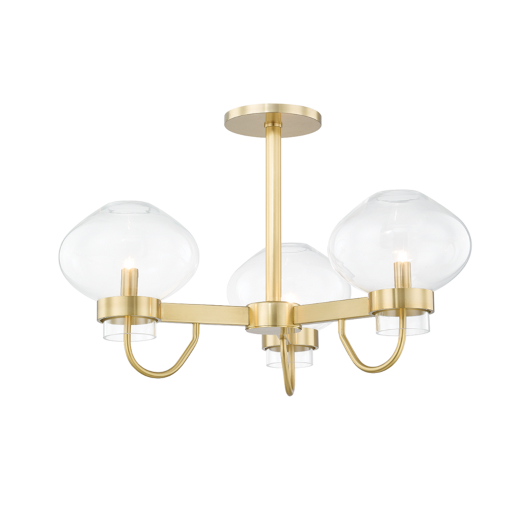 Korey 3 Light Semi Flush