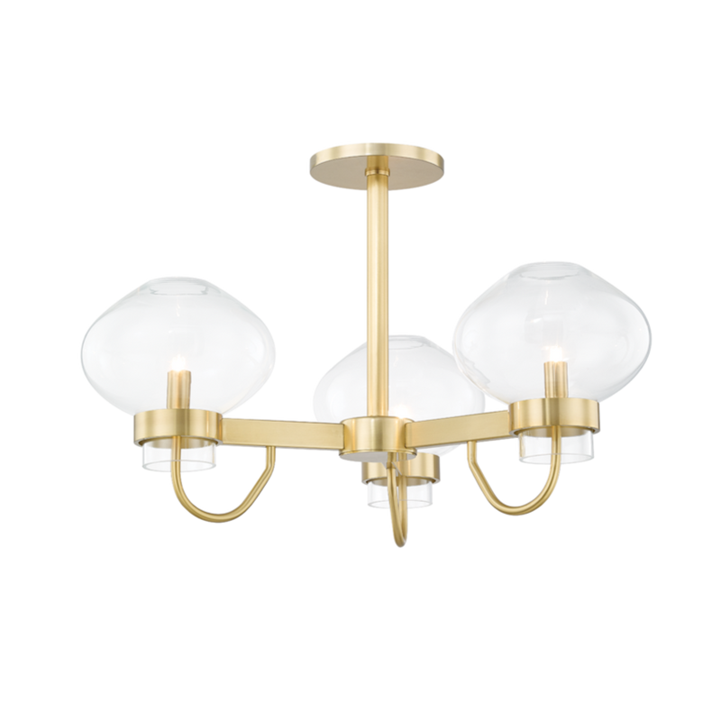 Korey 3 Light Semi Flush