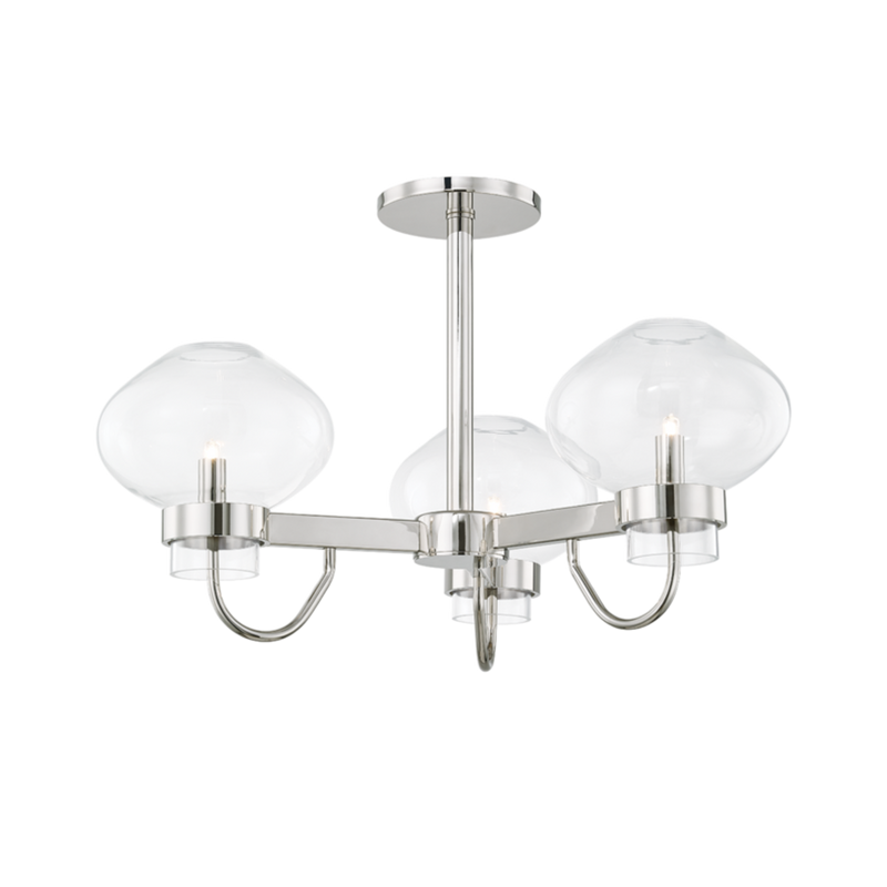 Korey 3 Light Semi Flush