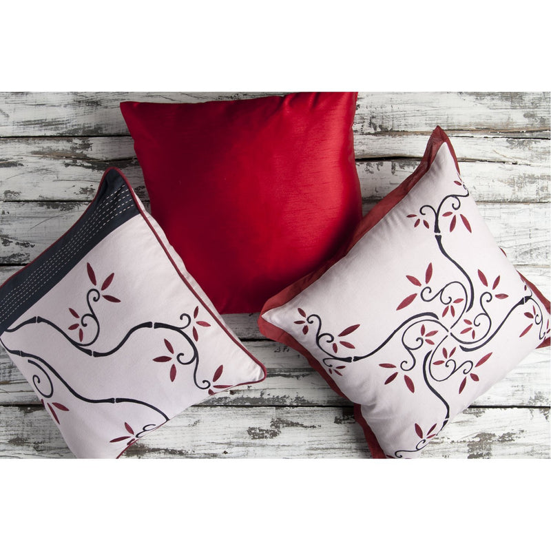 Solid Luxe Burgundy Pillow