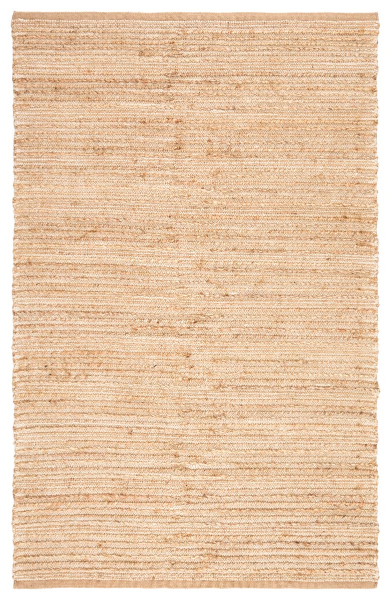 Clifton Natural Solid Tan & White Area Rug