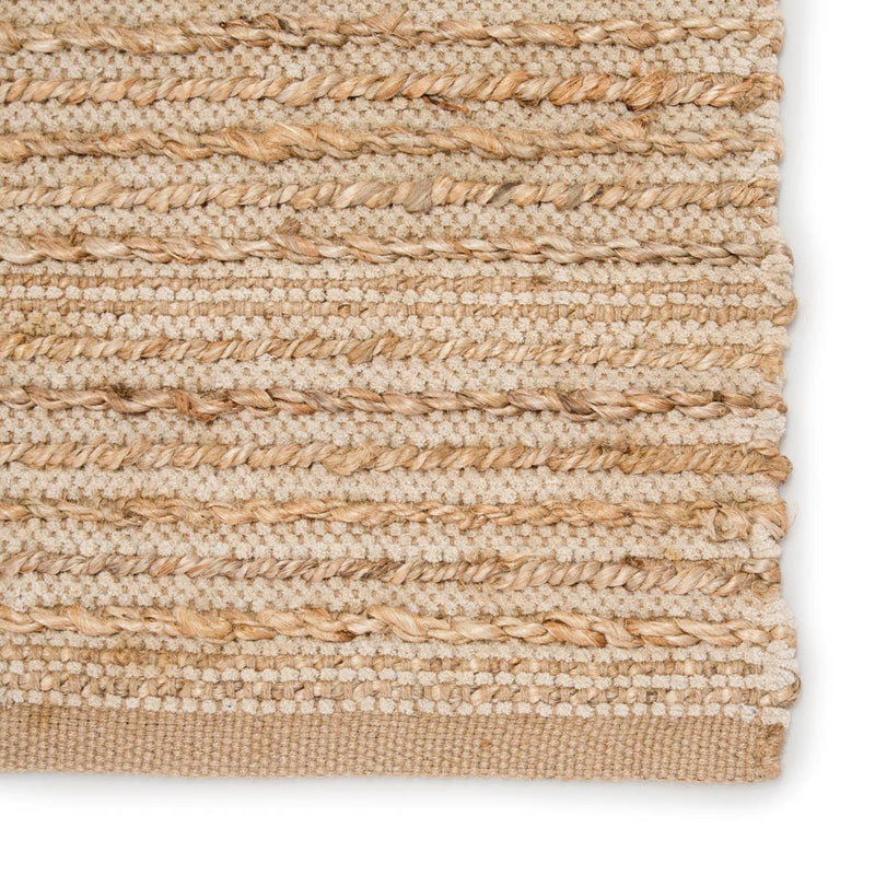 Clifton Natural Solid Tan & White Area Rug