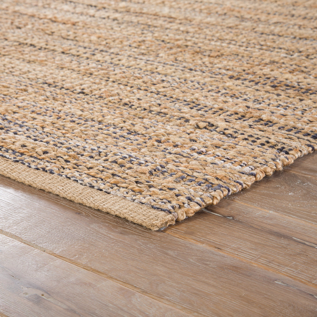 Canterbury Natural Solid Tan & Black Area Rug