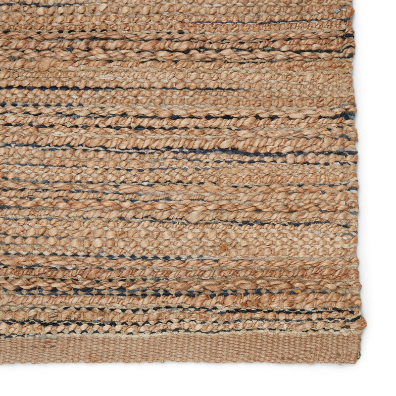 Canterbury Natural Solid Tan & Black Area Rug