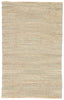 Reap Natural Chevron Tan & Green Area Rug