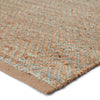 Reap Natural Chevron Tan & Green Area Rug