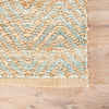 Reap Natural Chevron Tan & Green Area Rug