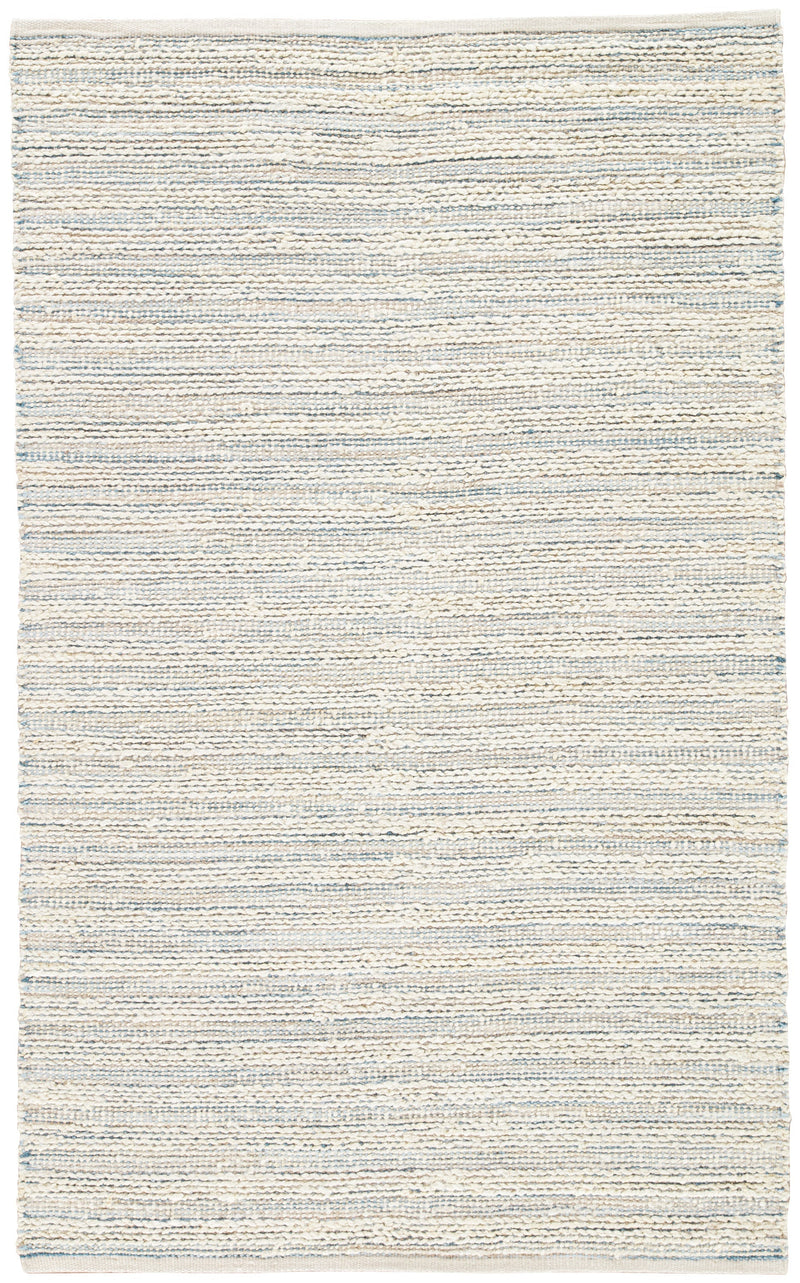 Canterbury Natural Stripe White & Blue Area Rug design by Jaipur