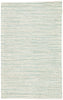 Canterbury Natural Stripe White & Turquoise Area Rug