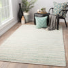 Canterbury Natural Stripe White & Turquoise Area Rug