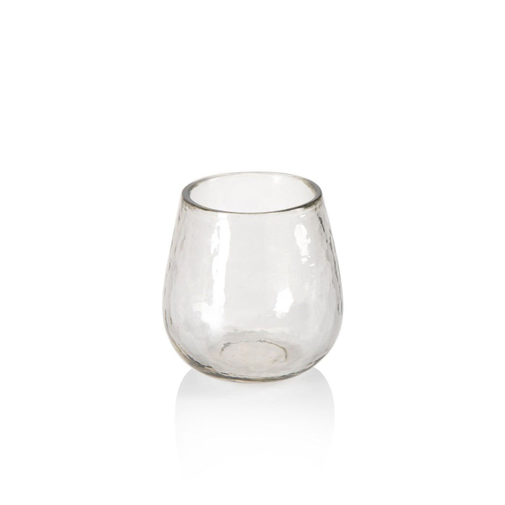 Hammered Stemless All Purpose Glass