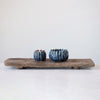 Handmade Blue Stoneware Tealight Holder