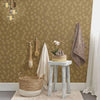 Hexagon Tile Removable Wallpaper in Brushed Gold