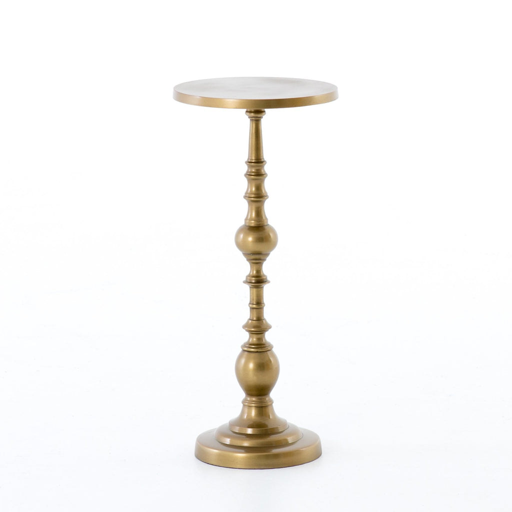 Calhoun End Table in Antique Brass