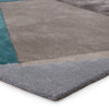 Fayruz Handmade Geometric Grey & Teal Rug by Jaipur Living