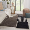 Ginata Handmade Geometric Grey & Black Rug by Jaipur Living