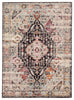 Farra Indoor/ Outdoor Medallion Brown & Pink Area Rug