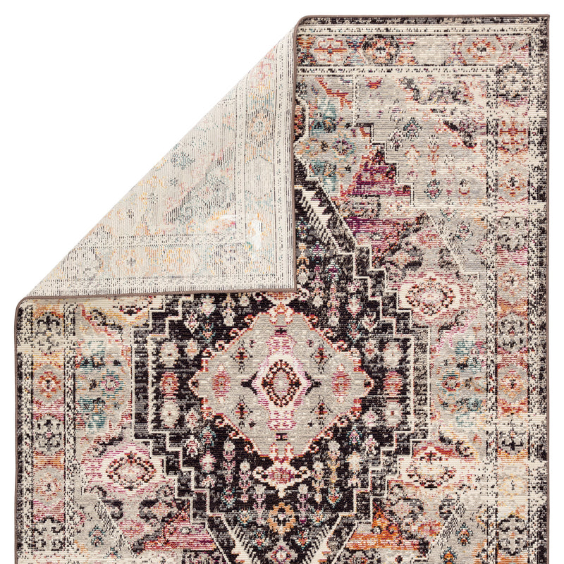 Farra Indoor/ Outdoor Medallion Brown & Pink Area Rug