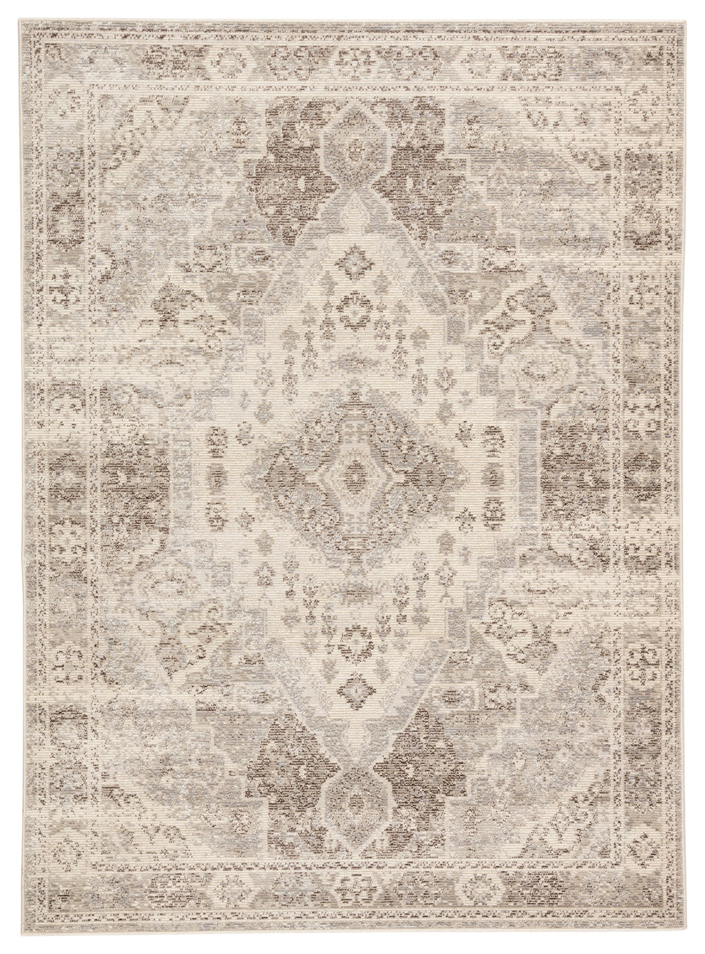 Farra Indoor/ Outdoor Medallion Tan & Gray Area Rug