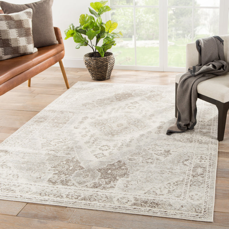 Farra Indoor/ Outdoor Medallion Tan & Gray Area Rug